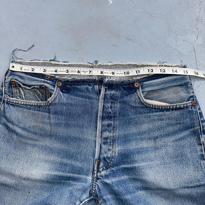 Levis 501 Vintage 80s Redline Selvedge USA XX Jeans Med Wash 31x36 Act 30x30