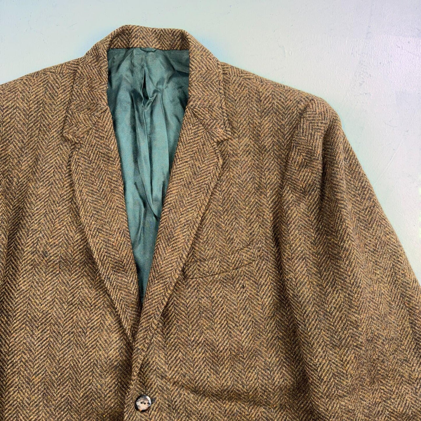 1940s VTG Mens Suit Jacket Sport Coat 40 Rockabilly 40s 50s Union Tweed Brown