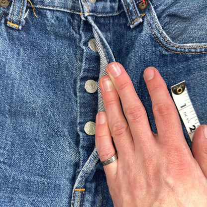 Levis 501 VTG 70s SS Redline Selvedge Jeans XX Med Wash 34x29 Act 31x25