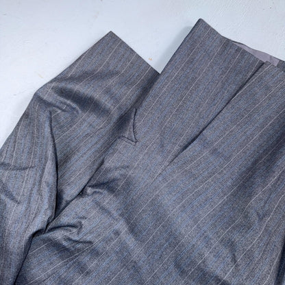 YSL Yves Saint Laurent Vintage Gray Grodin Jacket 38 Blazer Coat France Suit 80s