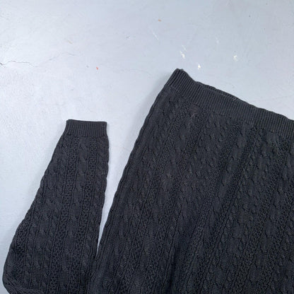 Nordstrom VTG 1990s Black Sweater Button Front Long Sleeves Cardigan Medium 90s