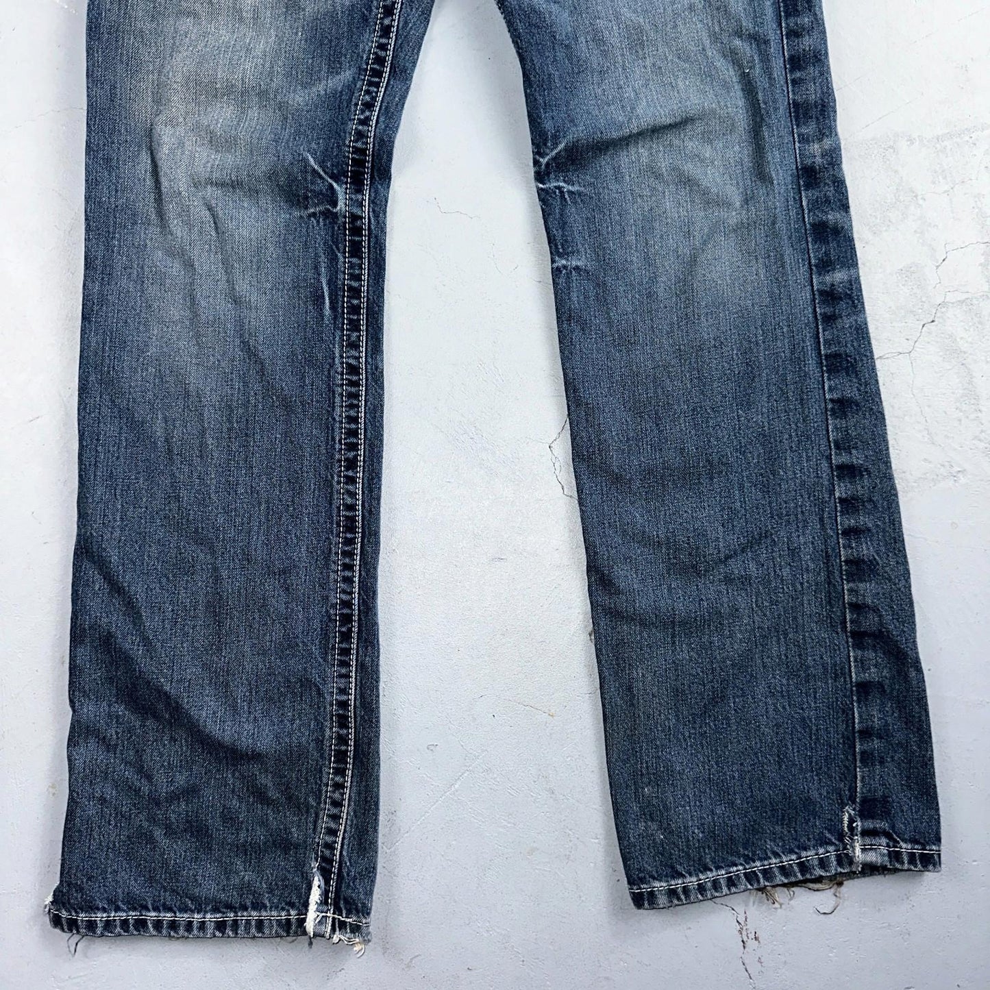 Ariat Jeans Mens 30 X 34 Blue Denim Rebar M4 Relaxed Boot Cut Workwear Country