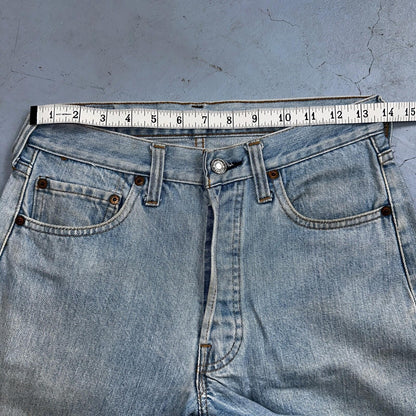 Levis 501 Vintage 80s Redline Selvedge USA XX Jeans Light Wash 29x30 Act 27x27