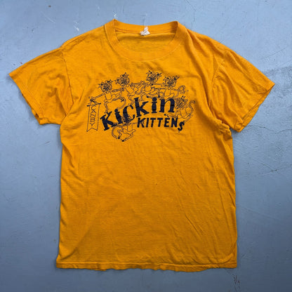 Kickin Kittens 1960s VTG T Shirt 60s 70s Rockabilly Susie Cotton Cats Animals
