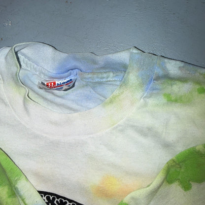 VTG 1993 A Midsummer Nights Dream Tie Dye Shirt Blue Parrot Theatre Shakespeare