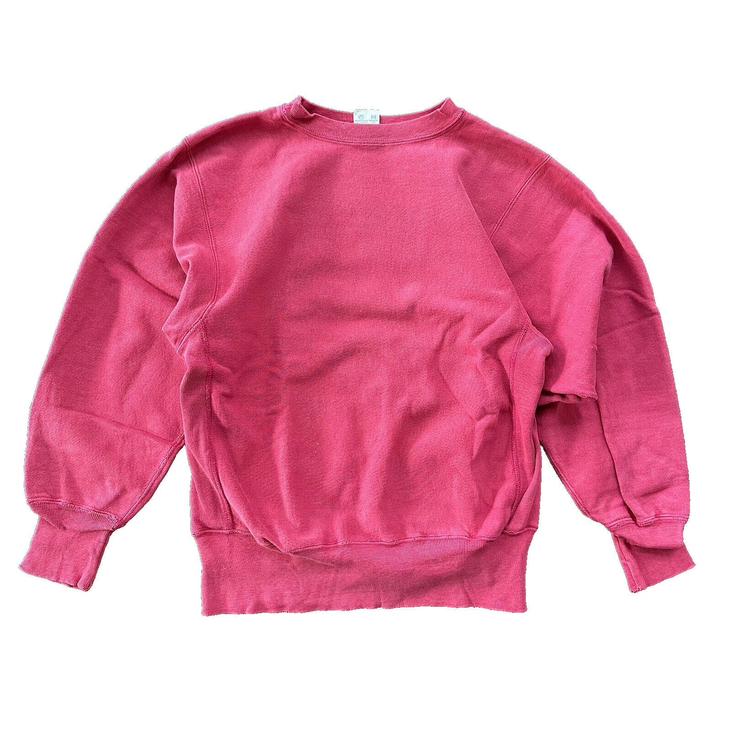 Vintage Champion 90s USA Pink Reverse Weave Sweatshirt Blank 70s Gusset Jumper