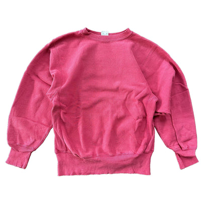 Vintage Champion 90s USA Pink Reverse Weave Sweatshirt Blank 70s Gusset Jumper