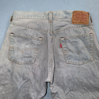 Levis 501 Vintage 80s Redline Selvedge USA XX Jeans Bleach Wash 32x40 Act 30x35