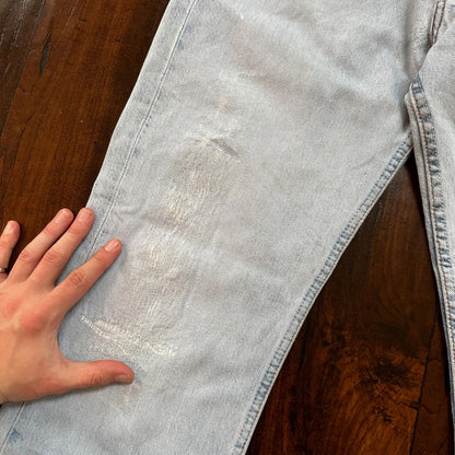 VTG Y2K Levis 501 Button Fly 31x32 Tag Jeans Light Wash 90s Blue XX Act 29x29