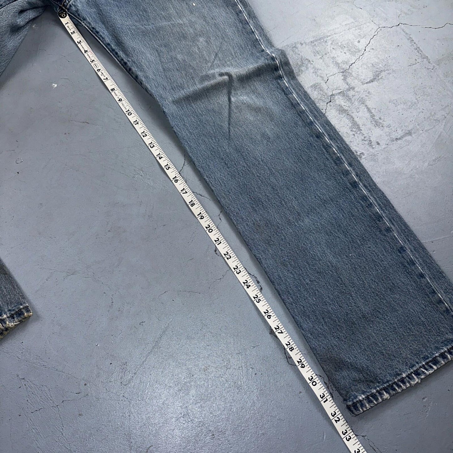 Levis 501 Vintage Y2K XX Straight Leg Jeans Blue Light Wash 36x34 Act 35x32