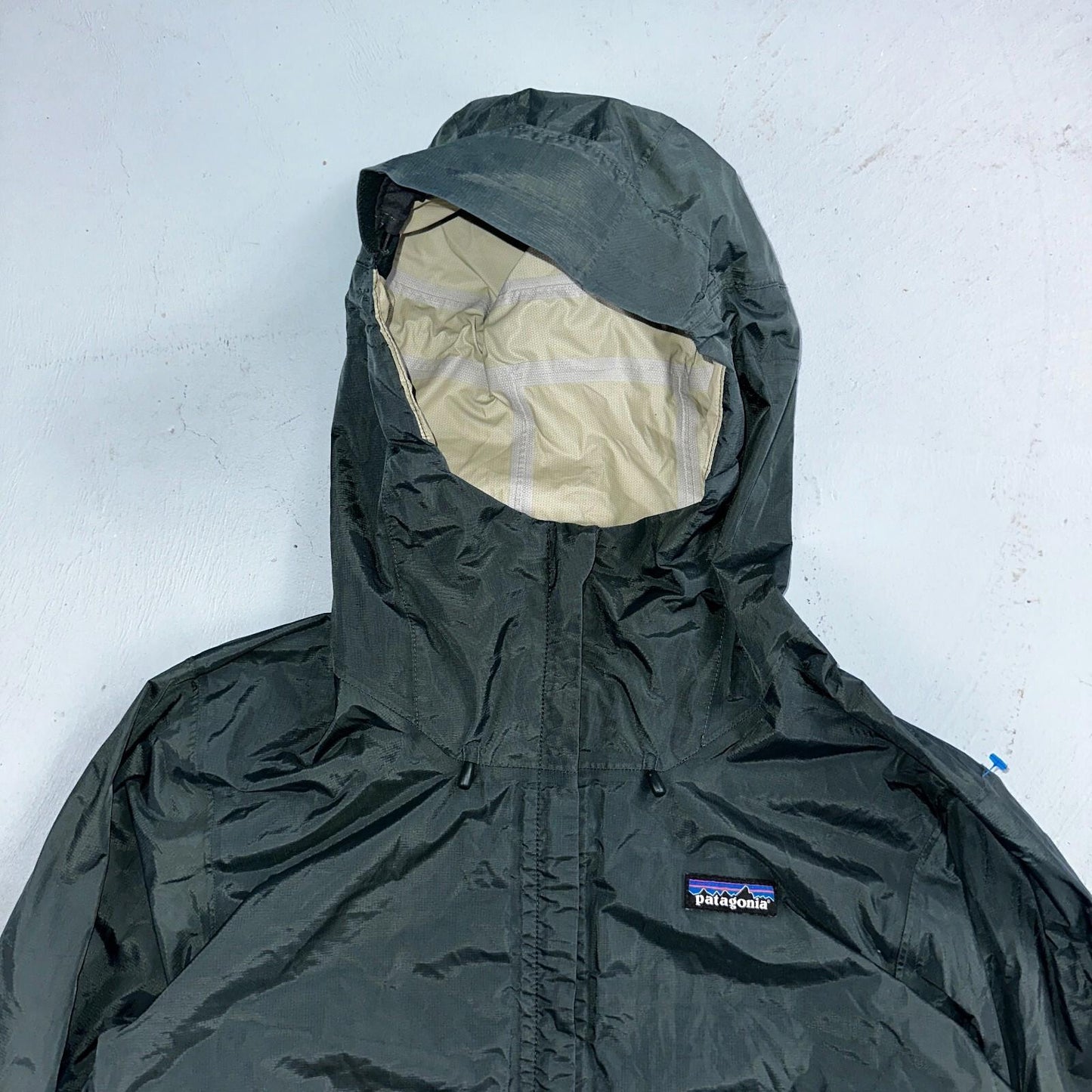 Patagonia Torrentshell Jacket Mens S Green H2No Hooded Hiking Outdoor Shell