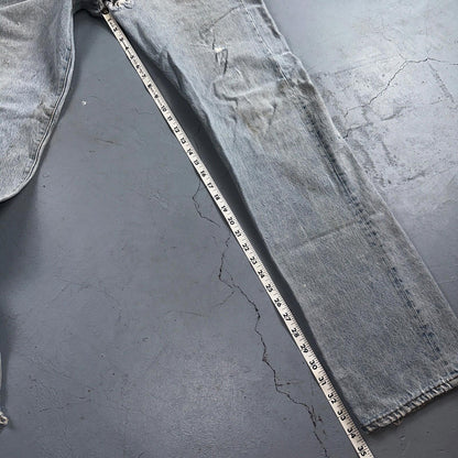 Levis 501 Vintage 80s USA XX Straight Leg Jeans Blue Light Wash 34x36 Act 31x34
