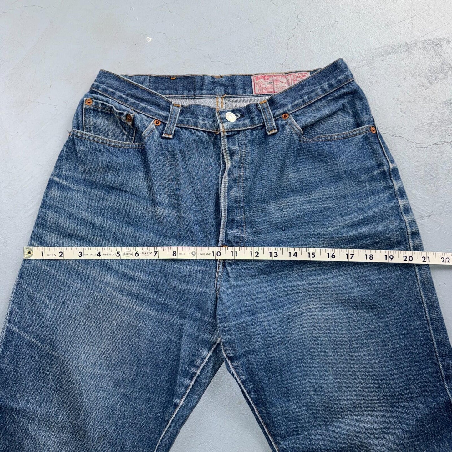 Levis 501 Vintage 80s USA XX Straight Leg Jeans High Rise Sz 13 Womens Act 28x31