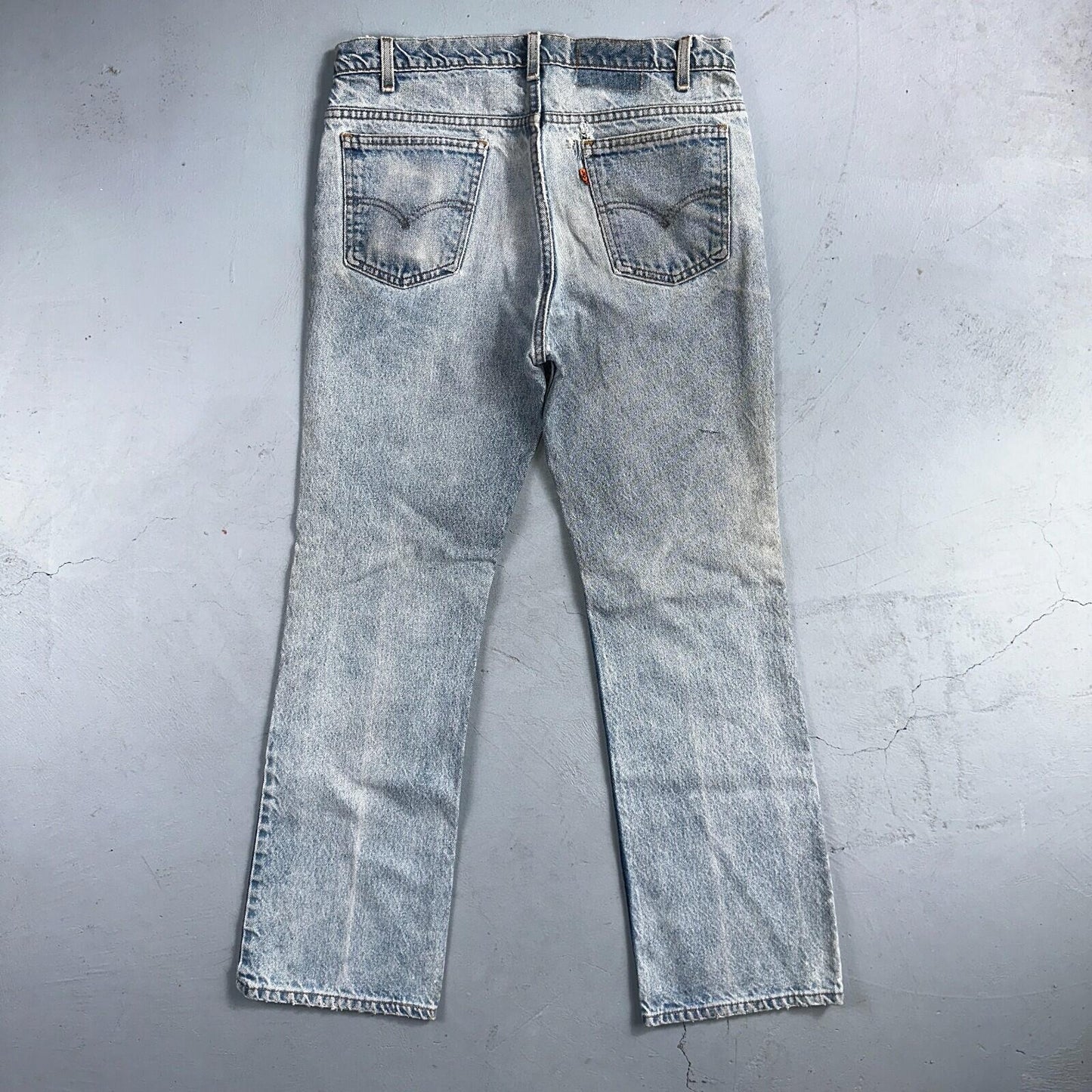 Levis 517 Vintage 80s USA Orange Tab Bootcut Flare Blue Worn Jeans Act 32x29