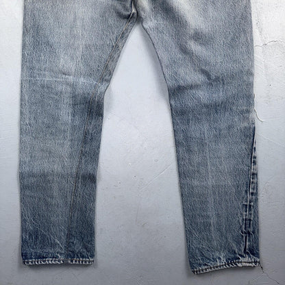 Levis 501 Vintage 80s Redline Selvedge USA XX Jeans Light Wash 31x27 Skinny