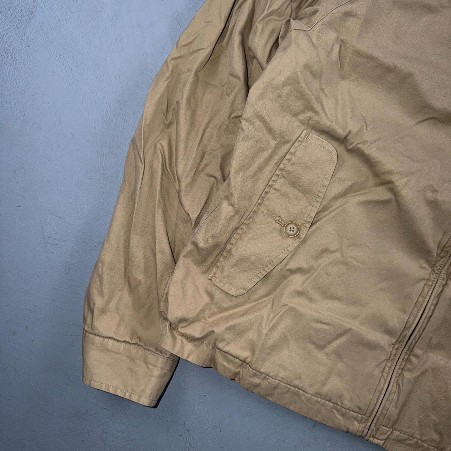 Polo Ralph Lauren Vintage Reversible Plaid Tan Jacket Coat Cotton M Rare 90s