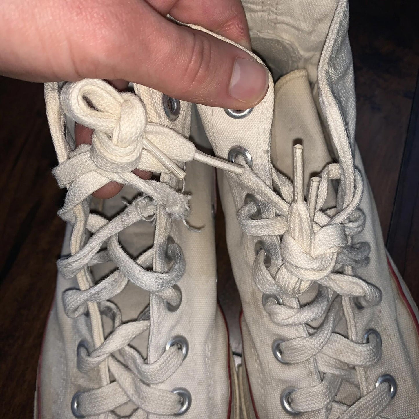 Vintage 60s CONVERSE Chuck Taylor All Star Blue Label White 7 RARE Comfort USA