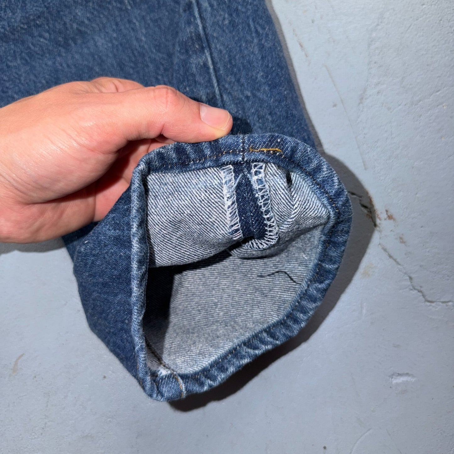 Levis 501 Vintage 80s USA XX Straight Leg Jeans Blue Med Wash 30x32 Act 26x28