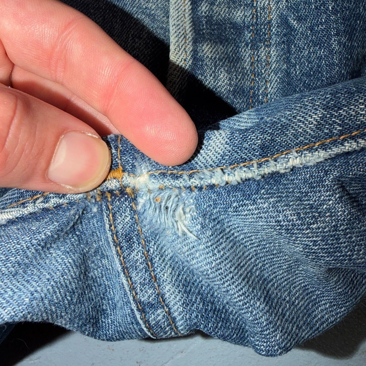 Levis 501 Vintage 70s SS Redline Selvedge USA XX Jeans Med Wash 35x40 Act 32x34
