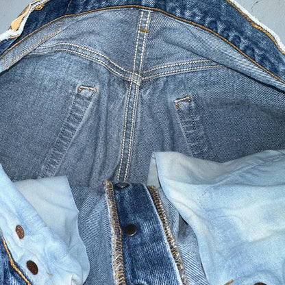 Levis 501 Vintage 90s USA XX Straight Leg Jeans Blue Med Wash 34x38 Act 31x33