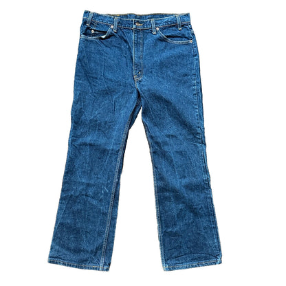 Levis 517 Vintage 90s USA Orange Tab Bootcut Flare Blue Jeans 38x30 35x29
