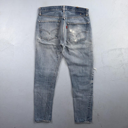 Levis 501 Vintage 70s SS Redline Selvedge USA XX Jeans Light Wash 32x28 Skinny