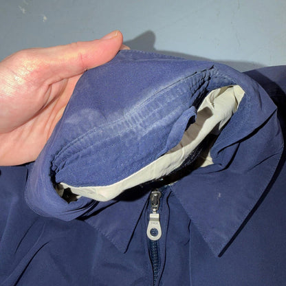 Norm Thompson Mens Blue Polyester Long Sleeve Full Zip Jacket Size Large Bomber