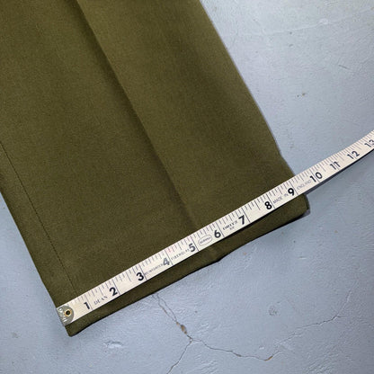 Vintage Military Pants Trousers Medium Regular 50s M1951 OG-108 Wool Mens 31x30