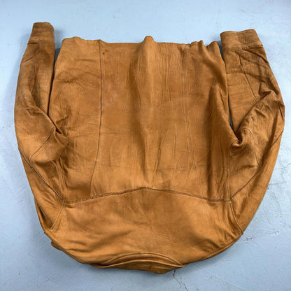 VTG 1940s Union Suede Pullover Leather Lace Up Cowboy Rockabilly Rodeo 40s Shirt