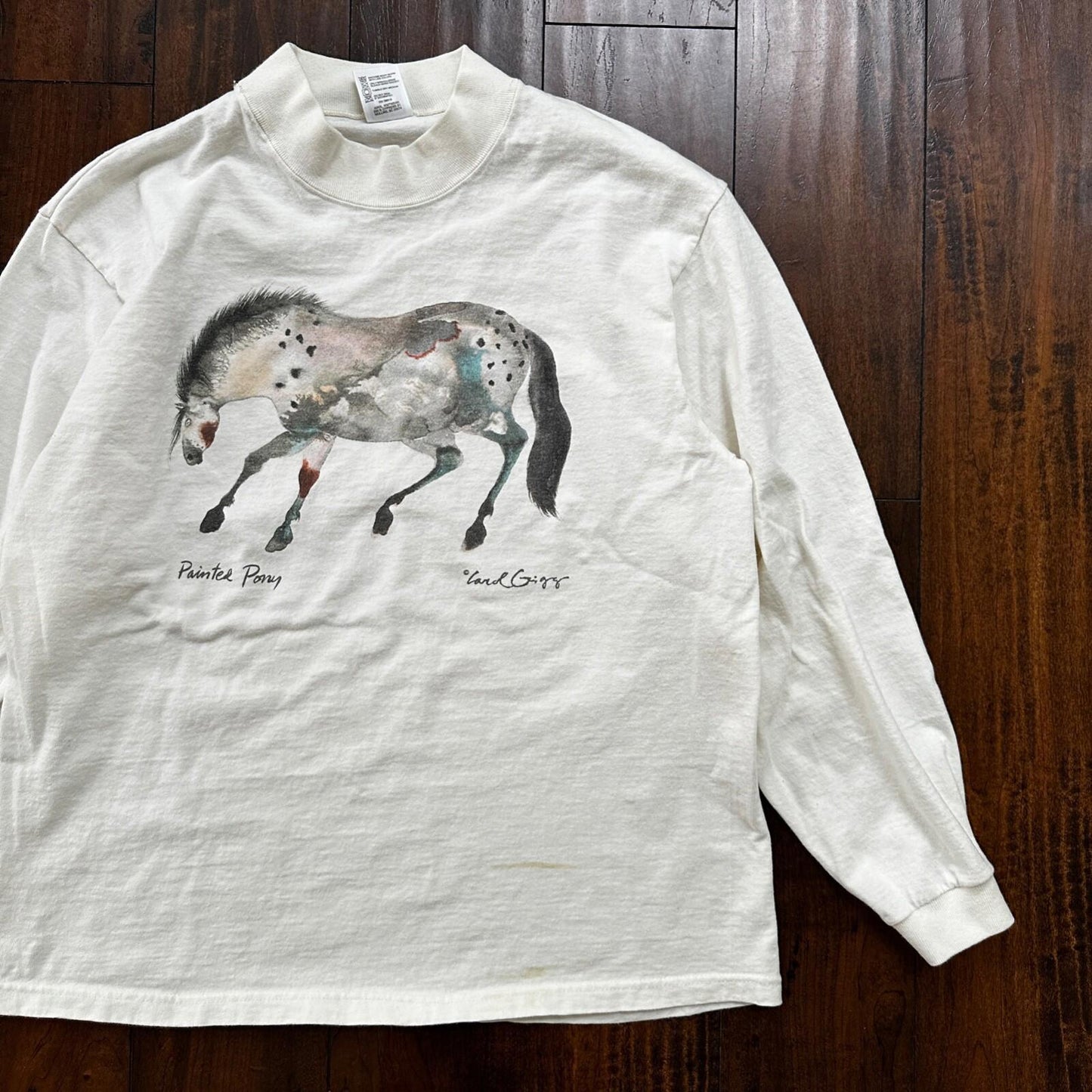 Abstract Painting Of Horse VTG T Shirt Art Rap Music Love Passion Pop Lord Carol
