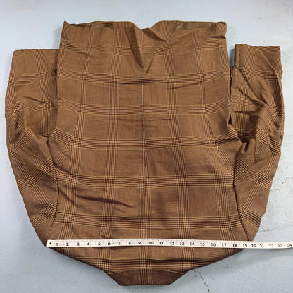 Christian Dior VTG Blazer Mens Brown Plaid Suit Jacket Sport Coat Monsieur 42
