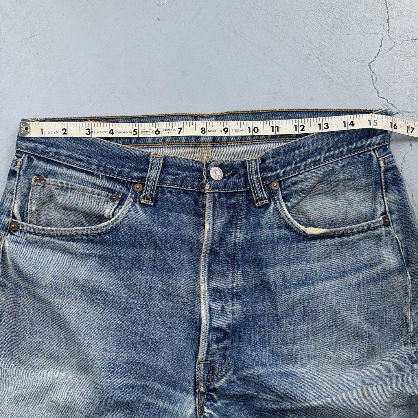 Levis 501 Big E Vintage 60s Redline Selvedge USA XX 1960s Jeans 66 Act 31x30