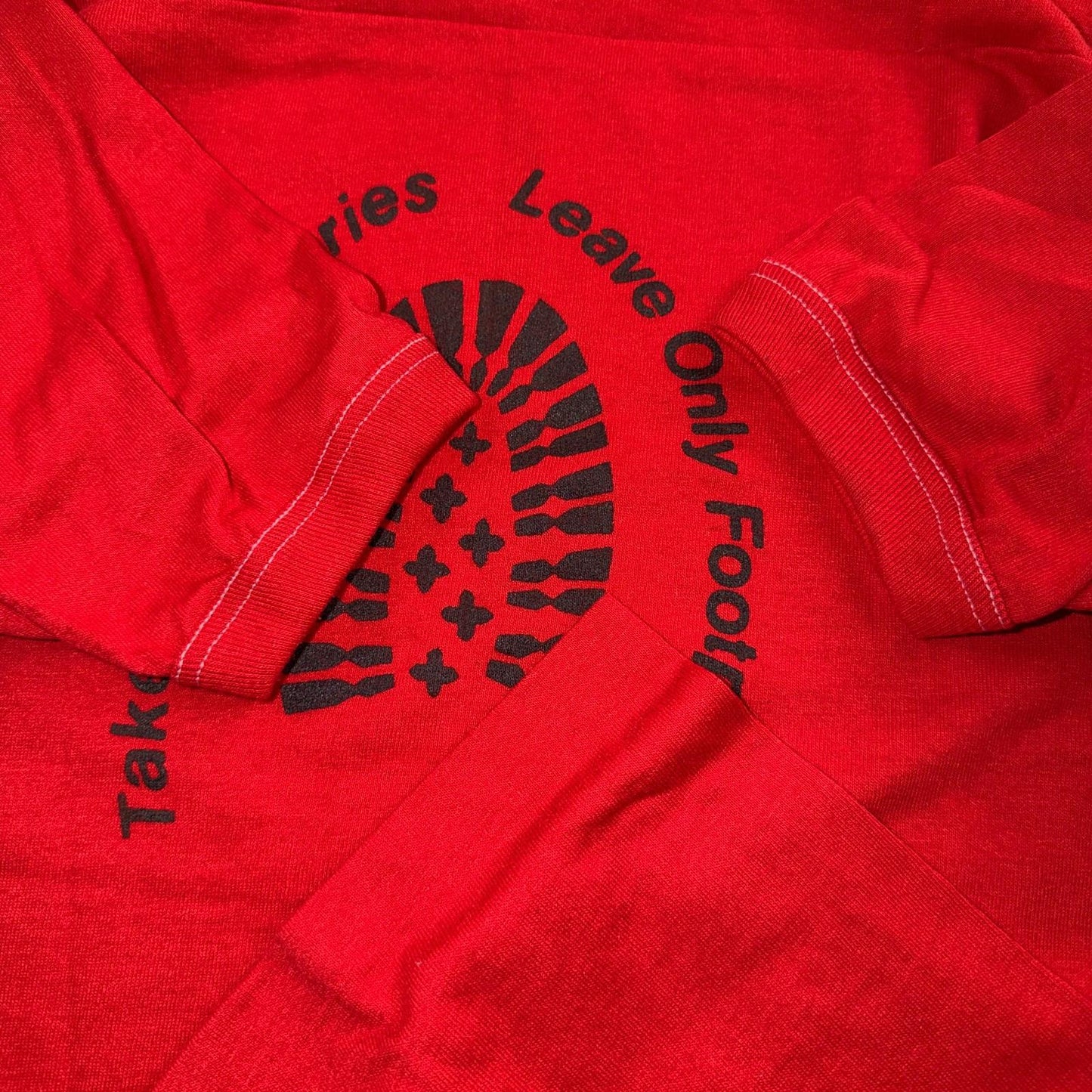 Appalachian VTG T Shirt 70s Stedman Footprint Memories Hiking Travel USA 1970s