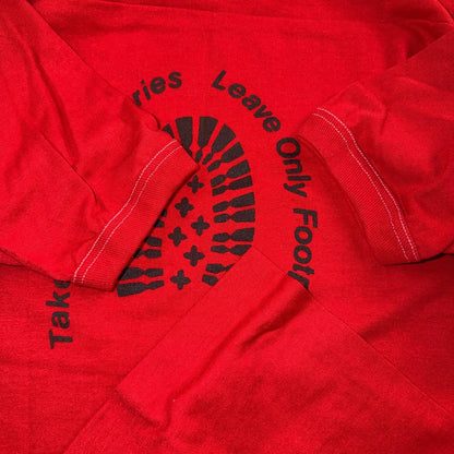 Appalachian VTG T Shirt 70s Stedman Footprint Memories Hiking Travel USA 1970s