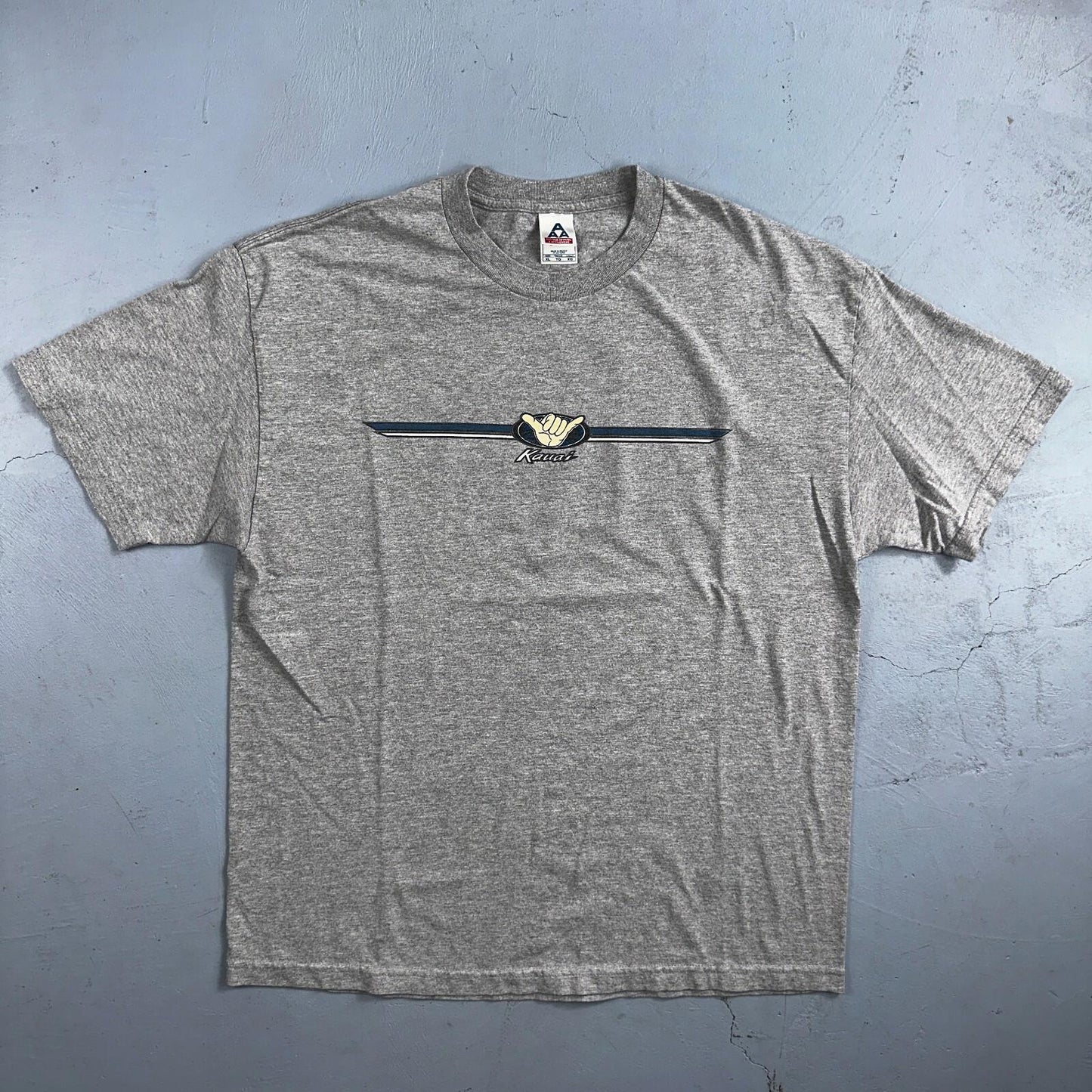 Kauai Hawaii Hang Loose VTG T Shirt Hippie Skater Stoner Cool 90s Peace Love