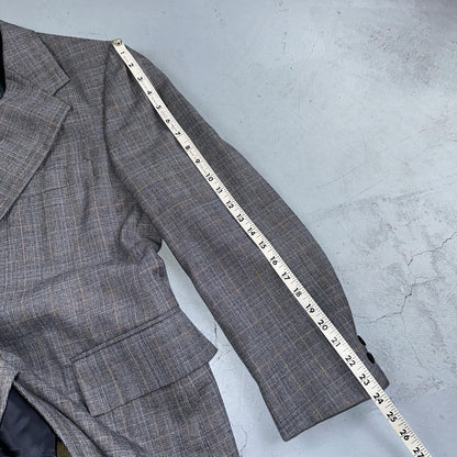 VTG Mens 3 PC Suit 42 Jacket Coat Pants Vest Plaid Rockabilly 70s 1970s Brown