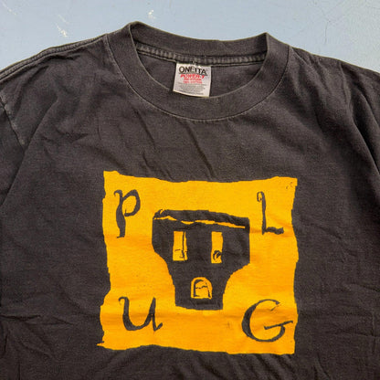 Oneita PLUG Art VTG T Shirt 90s Single Stitch Graphic Music Band Gulp Outlet