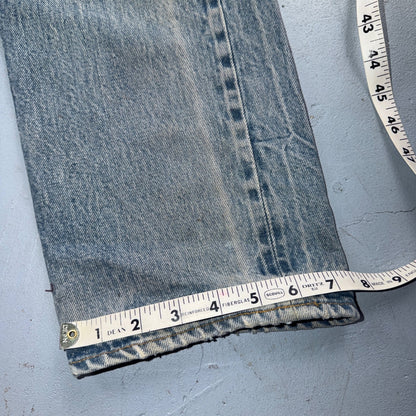 Levis 501 Vintage 80s Redline Selvedge USA XX Jeans Light Wash 32x38 Act 29x32