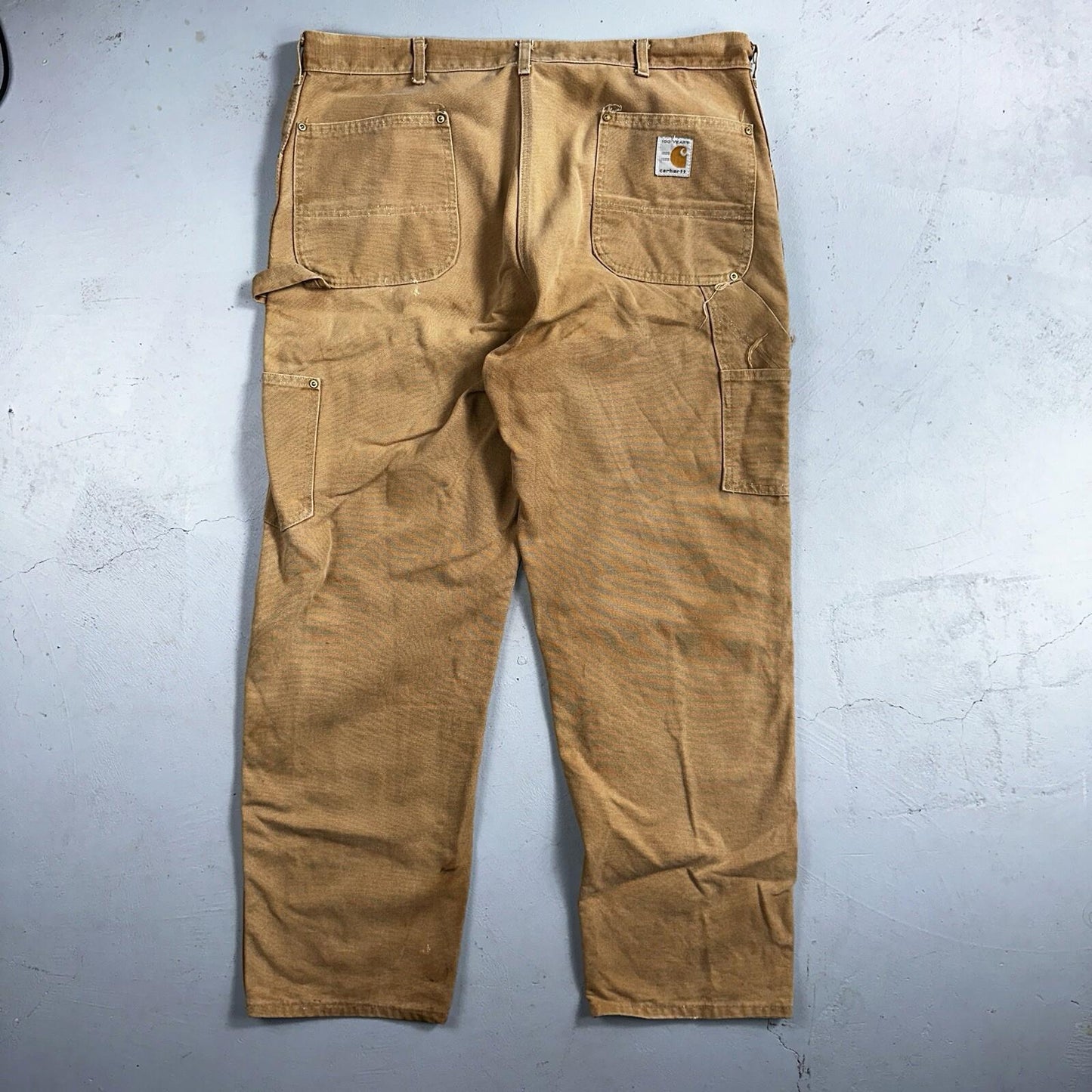 Carhartt 1989 VTG Double Knee Carpenter 80s Pants USA B01 Brown 42x32 Act 40x30