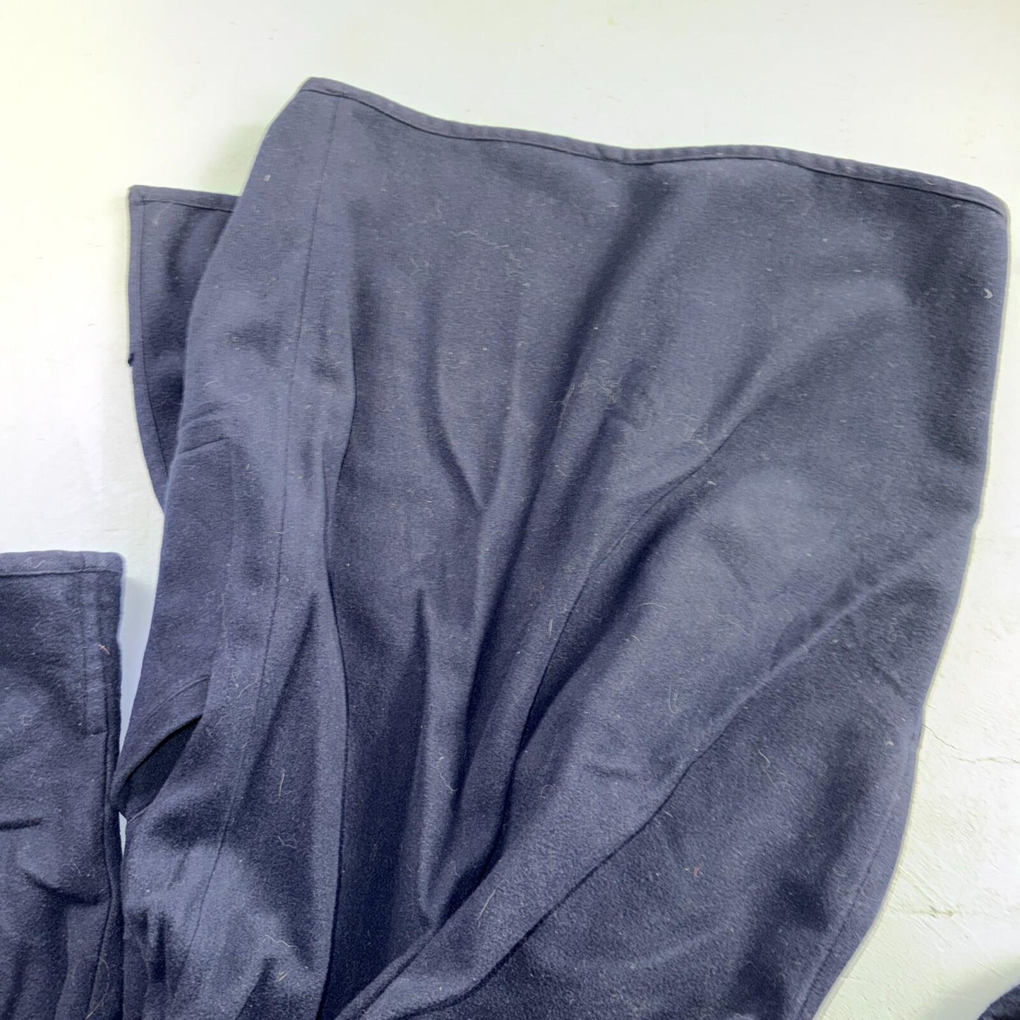 Eileen Fisher Coat Women’s Blue Wool Open Front Oversized Kimono Jacket VTG