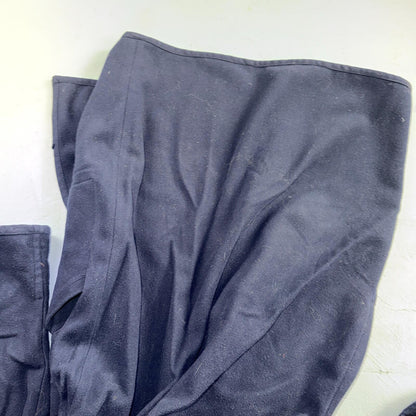 Eileen Fisher Coat Women’s Blue Wool Open Front Oversized Kimono Jacket VTG