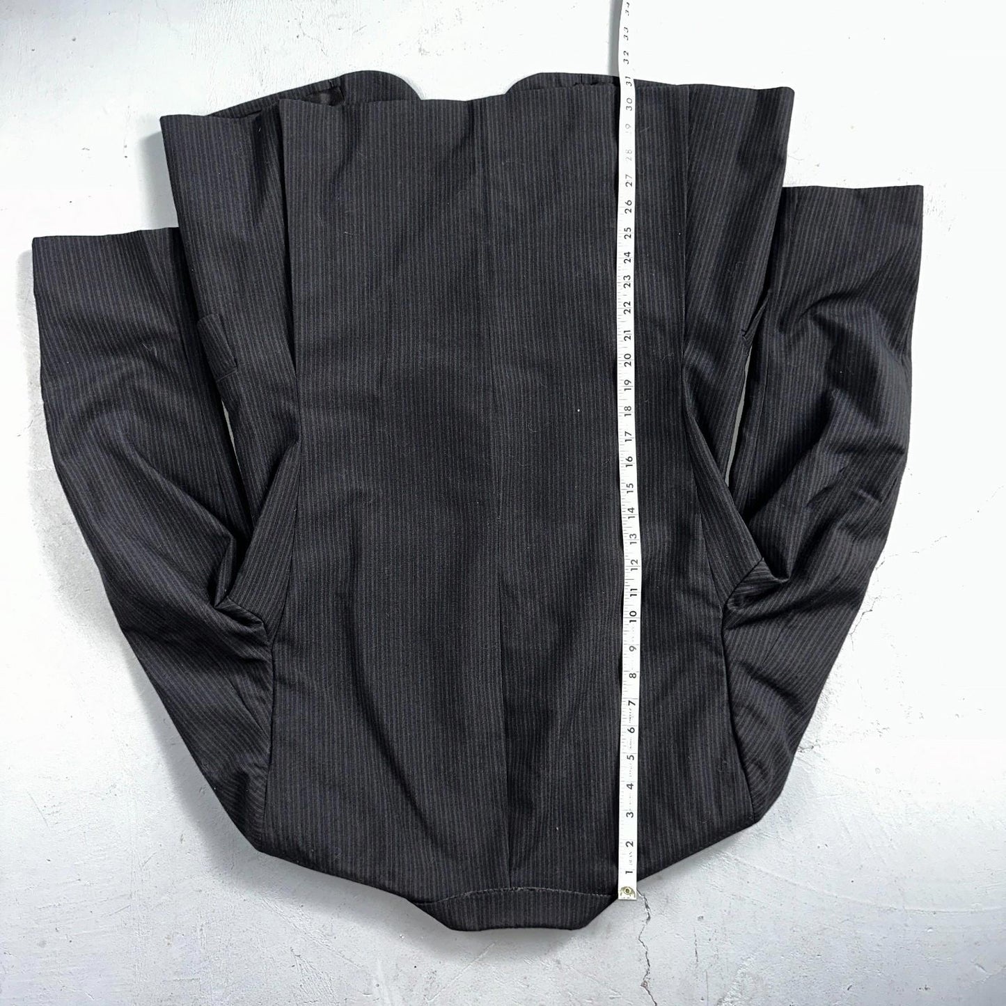 VTG Mens 3 PC Suit 42 Jacket Coat Pants Black Vest Rockabilly 70s American Trend