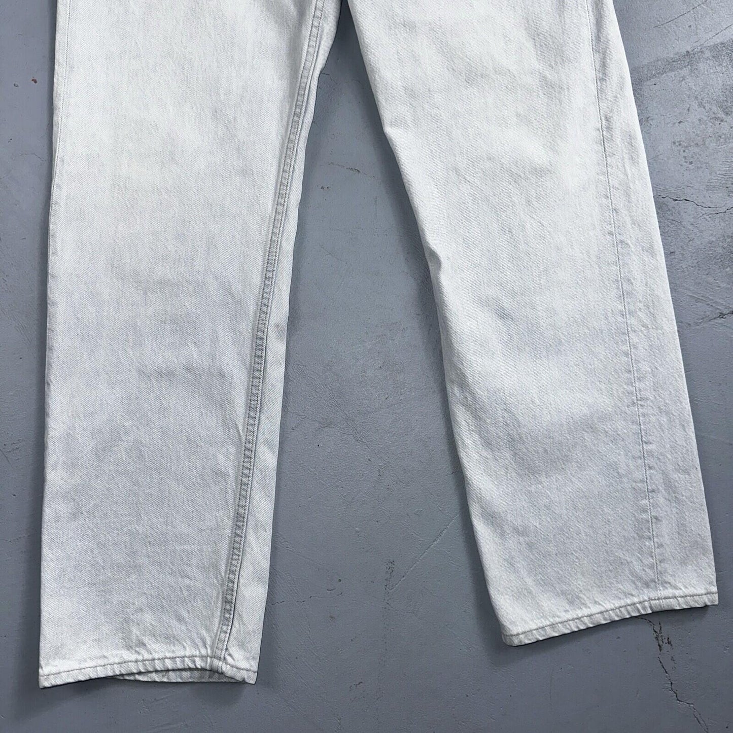 Levis 501 Vintage 90s USA XX Straight Leg Jeans White Light Wash 38x30 Act 34x29