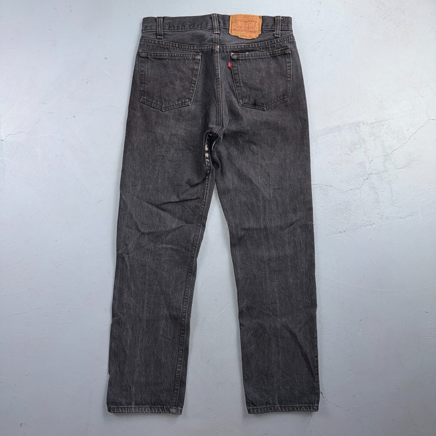 Levis 501 Vintage 80s USA XX Straight Leg Jeans Black Light Wash 30x30 Act 29x29