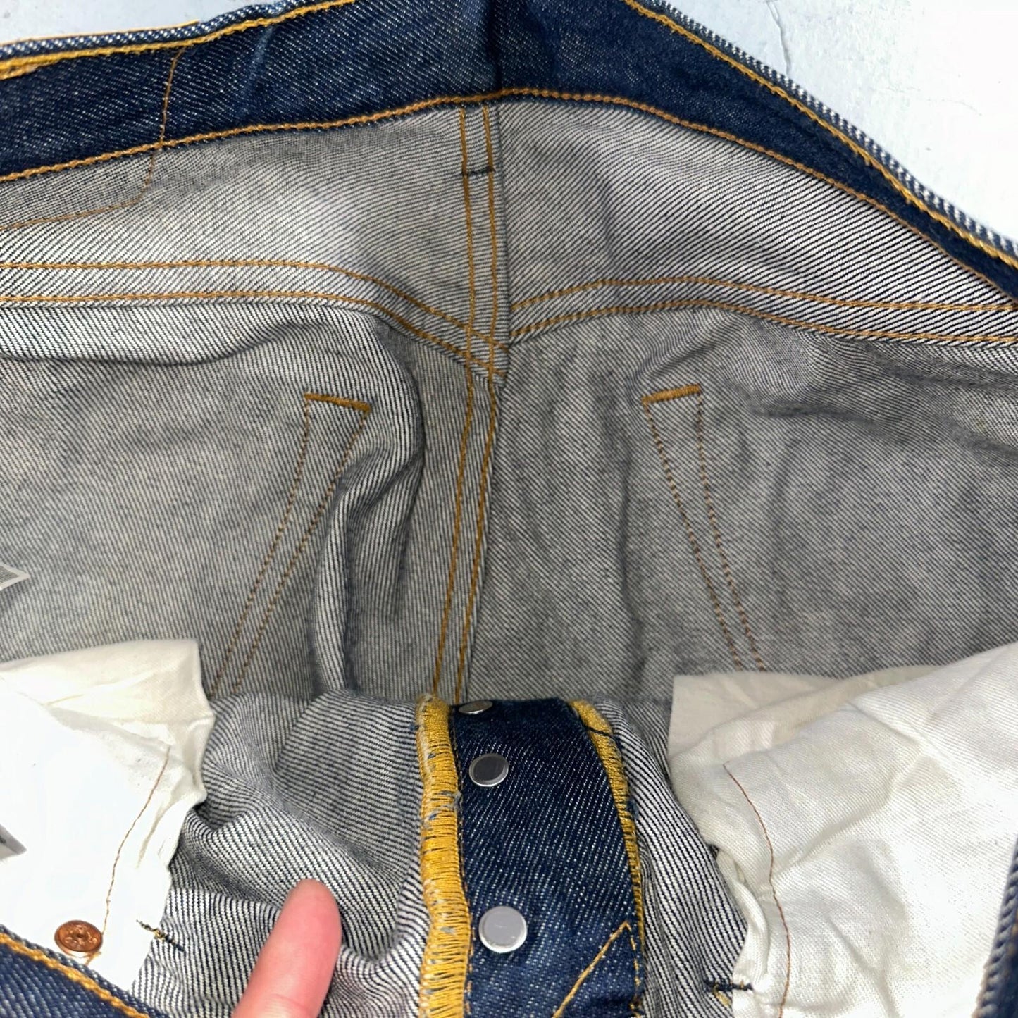 Levis 501 Y2K XX Straight Leg Jeans Blue VTG Dark Wash 34x31 Act 35x30