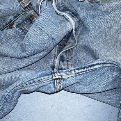 Levis 501 Vintage 90s Mexico Straight Leg Jeans 38x30 Y2K Light Wash Act 37x29
