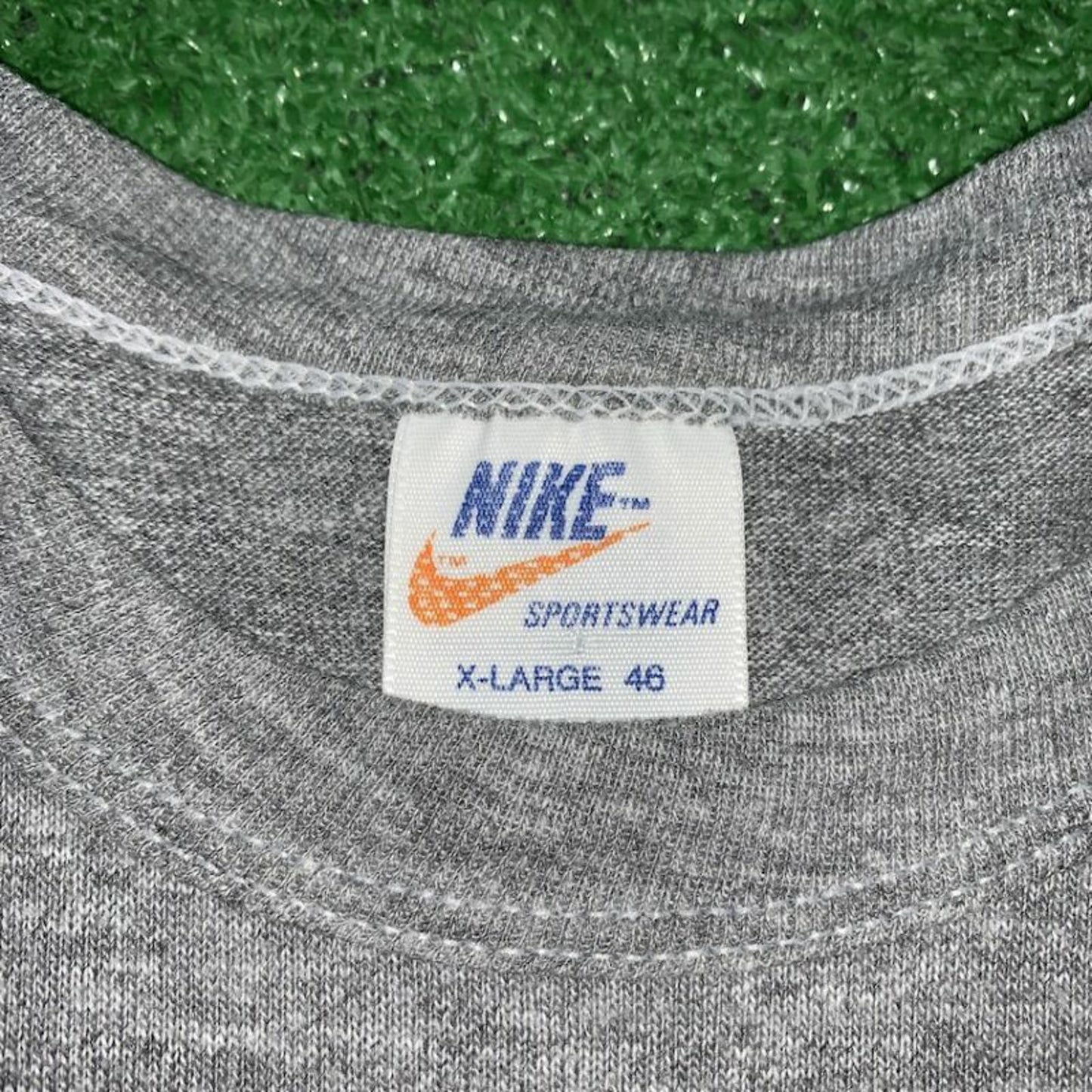 Vintage Nike T Shirt Unisex Crop Top Quad Metallic Jordan 1 Chicago 1985 Bred