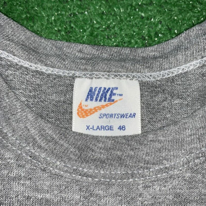 Vintage Nike T Shirt Unisex Crop Top Quad Metallic Jordan 1 Chicago 1985 Bred