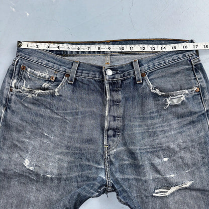 Levis 501 Vintage Y2K XX Straight Leg Jeans Blue Med Wash 34x36 Act 33x30