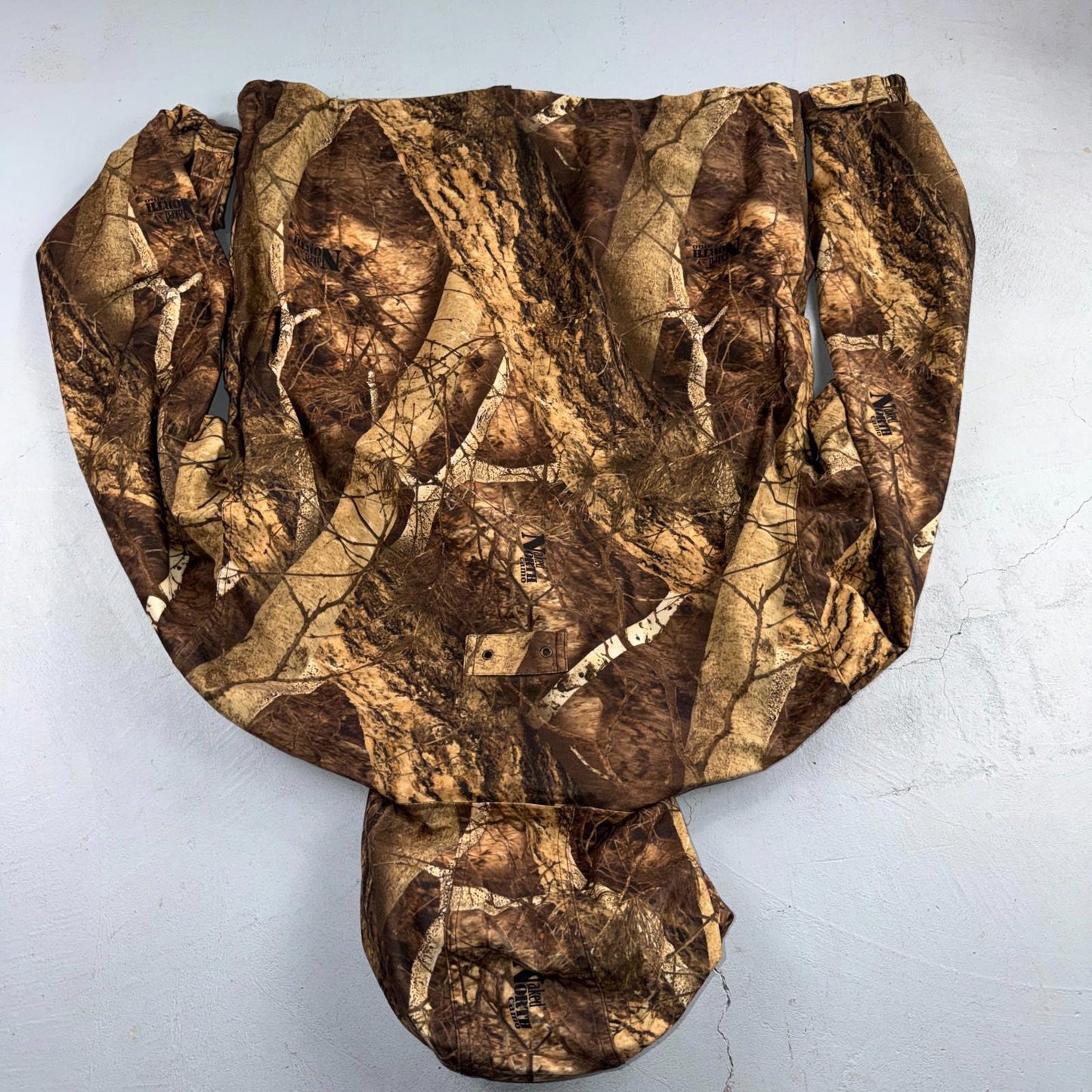 Gamehide Naked Camo Duck Bird Hunting Mesh Lined Hooded Jacket & Pants Medium L